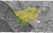 Satellite 3D Map of Zabkowice Slaskie, desaturated