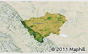 Satellite 3D Map of Zabkowice Slaskie, lighten