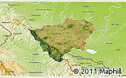 Satellite 3D Map of Zabkowice Slaskie, physical outside