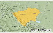 Savanna Style 3D Map of Zabkowice Slaskie