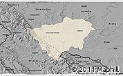 Shaded Relief 3D Map of Zabkowice Slaskie, darken, desaturated