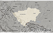 Shaded Relief 3D Map of Zabkowice Slaskie, darken, semi-desaturated