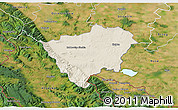 Shaded Relief 3D Map of Zabkowice Slaskie, satellite outside