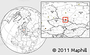 Blank Location Map of Zabkowice Slaskie