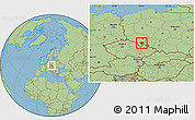 Savanna Style Location Map of Zabkowice Slaskie