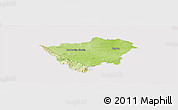 Physical Panoramic Map of Zabkowice Slaskie, cropped outside