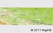 Physical Panoramic Map of Zabkowice Slaskie