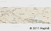 Shaded Relief Panoramic Map of Zabkowice Slaskie