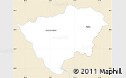 Classic Style Simple Map of Zabkowice Slaskie, single color outside