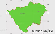 Political Simple Map of Zabkowice Slaskie, cropped outside