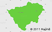 Political Simple Map of Zabkowice Slaskie, single color outside