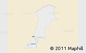 Classic Style 3D Map of Zgorzelec, single color outside