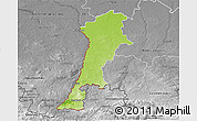 Physical 3D Map of Zgorzelec, desaturated