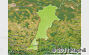Physical 3D Map of Zgorzelec, satellite outside