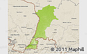 Physical 3D Map of Zgorzelec, shaded relief outside