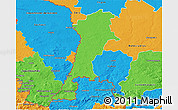 Political 3D Map of Zgorzelec