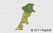 Satellite 3D Map of Zgorzelec, cropped outside