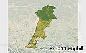 Satellite 3D Map of Zgorzelec, lighten