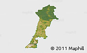 Satellite 3D Map of Zgorzelec, single color outside
