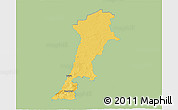 Savanna Style 3D Map of Zgorzelec, single color outside