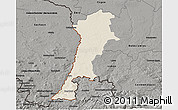 Shaded Relief 3D Map of Zgorzelec, darken, semi-desaturated