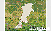 Shaded Relief 3D Map of Zgorzelec, satellite outside