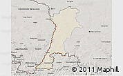 Shaded Relief 3D Map of Zgorzelec, semi-desaturated