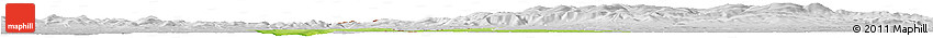 Physical Horizon Map of Zgorzelec, lighten, desaturated