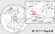 Blank Location Map of Zgorzelec, within the entire country