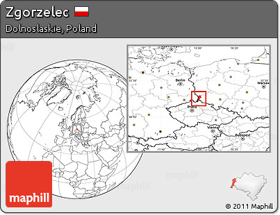 Blank Location Map of Zgorzelec