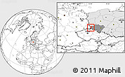 Blank Location Map of Zgorzelec, highlighted country, highlighted parent region