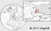Blank Location Map of Zgorzelec, highlighted country