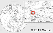 Blank Location Map of Zgorzelec, highlighted parent region, within the entire country