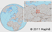 Gray Location Map of Zgorzelec