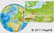 Physical Location Map of Zgorzelec, within the entire country