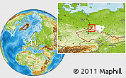 Physical Location Map of Zgorzelec, highlighted parent region