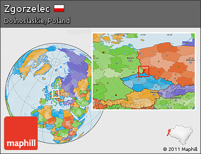 Political Location Map of Zgorzelec