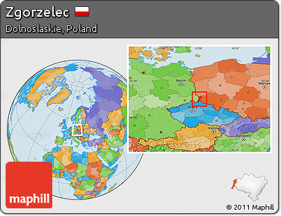 Political Location Map of Zgorzelec