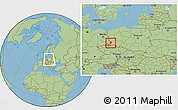 Savanna Style Location Map of Zgorzelec, within the entire country