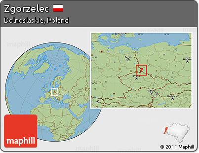 Savanna Style Location Map of Zgorzelec