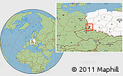 Savanna Style Location Map of Zgorzelec, highlighted country