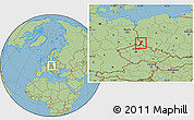 Savanna Style Location Map of Zgorzelec
