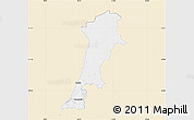 Classic Style Map of Zgorzelec, single color outside