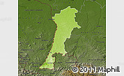 Physical Map of Zgorzelec, darken