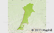 Physical Map of Zgorzelec, lighten