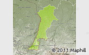 Physical Map of Zgorzelec, semi-desaturated