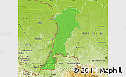 Political Map of Zgorzelec, physical outside