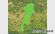 Political Map of Zgorzelec, satellite outside