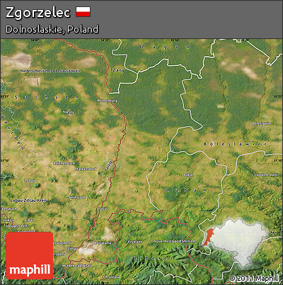 Satellite Map of Zgorzelec