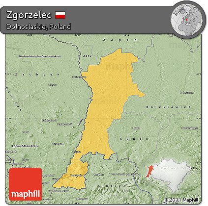 Savanna Style Map of Zgorzelec